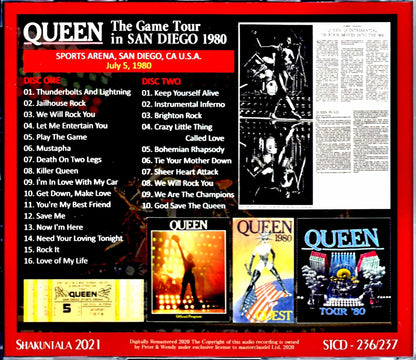 Queen/San Diego Performance 1980 CA,USA 7.5.1980