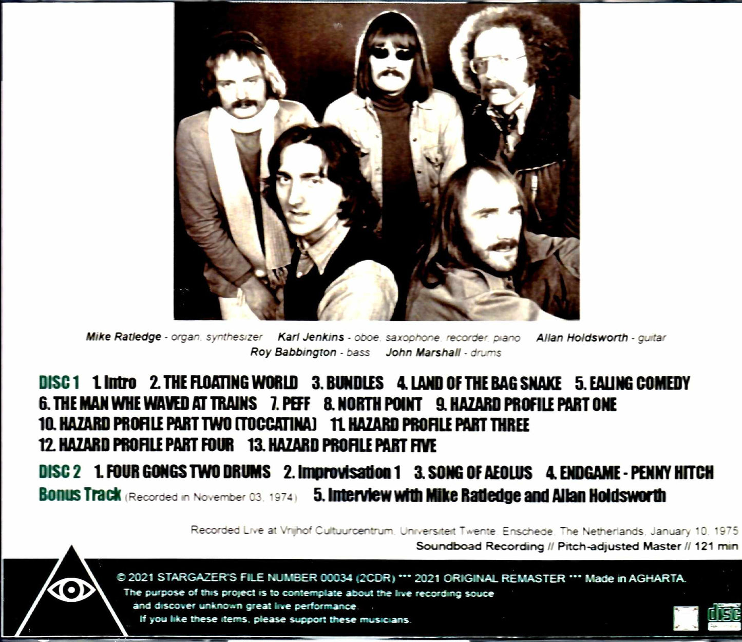 Soft Machine Allan Holdsworth/Netherlands 1975