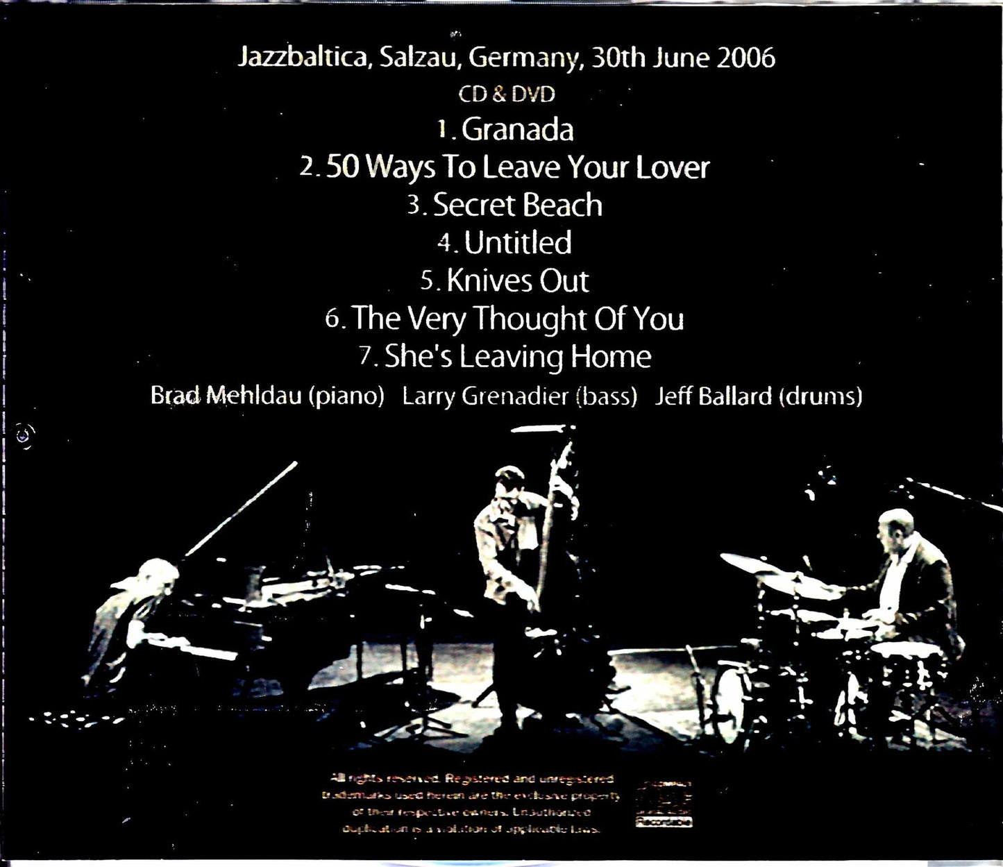 Brad Mehldau Trio/Germany 2006 S & V 2021 Digital Remaster