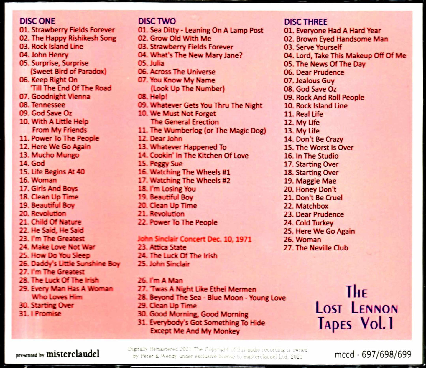John Lennon/Lost Lennon Tapes Vol.1