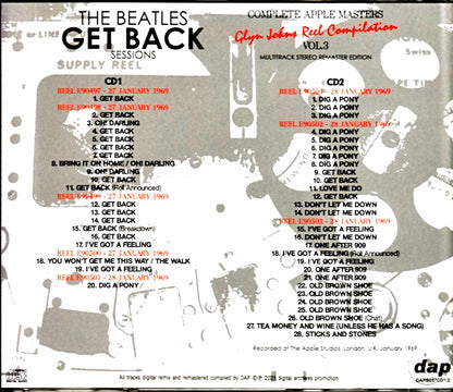 Beatles/Get Back Session Glyn Johns Reel Compilation Vol.3