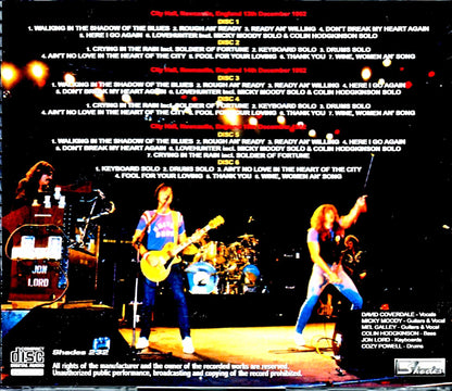 Whitesnake/England,UK 3Days Complete