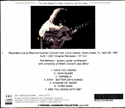 Pat Metheny with University of Miami Concert Jazz Band/FL,USA 1991