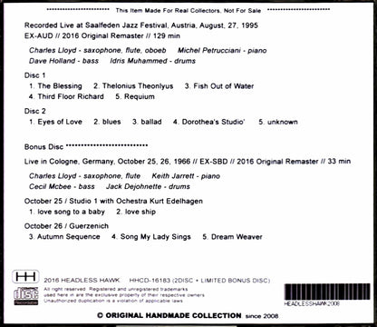 Charles Lloyd Quartet,Michel Petrucciani/Austria 1995 & more