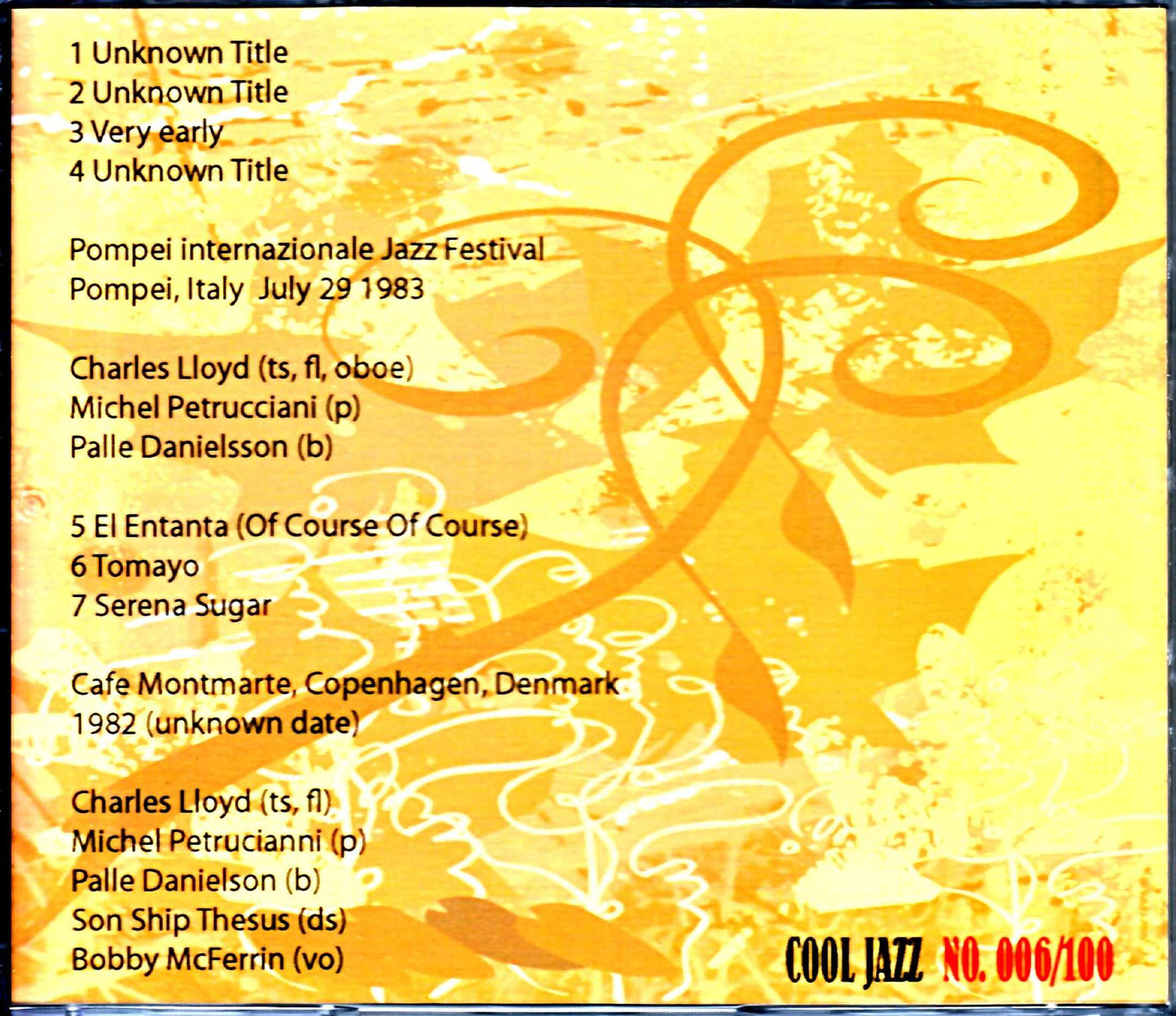 Charles Lloyd,Michel Petrucciani/Italy 1983 & more