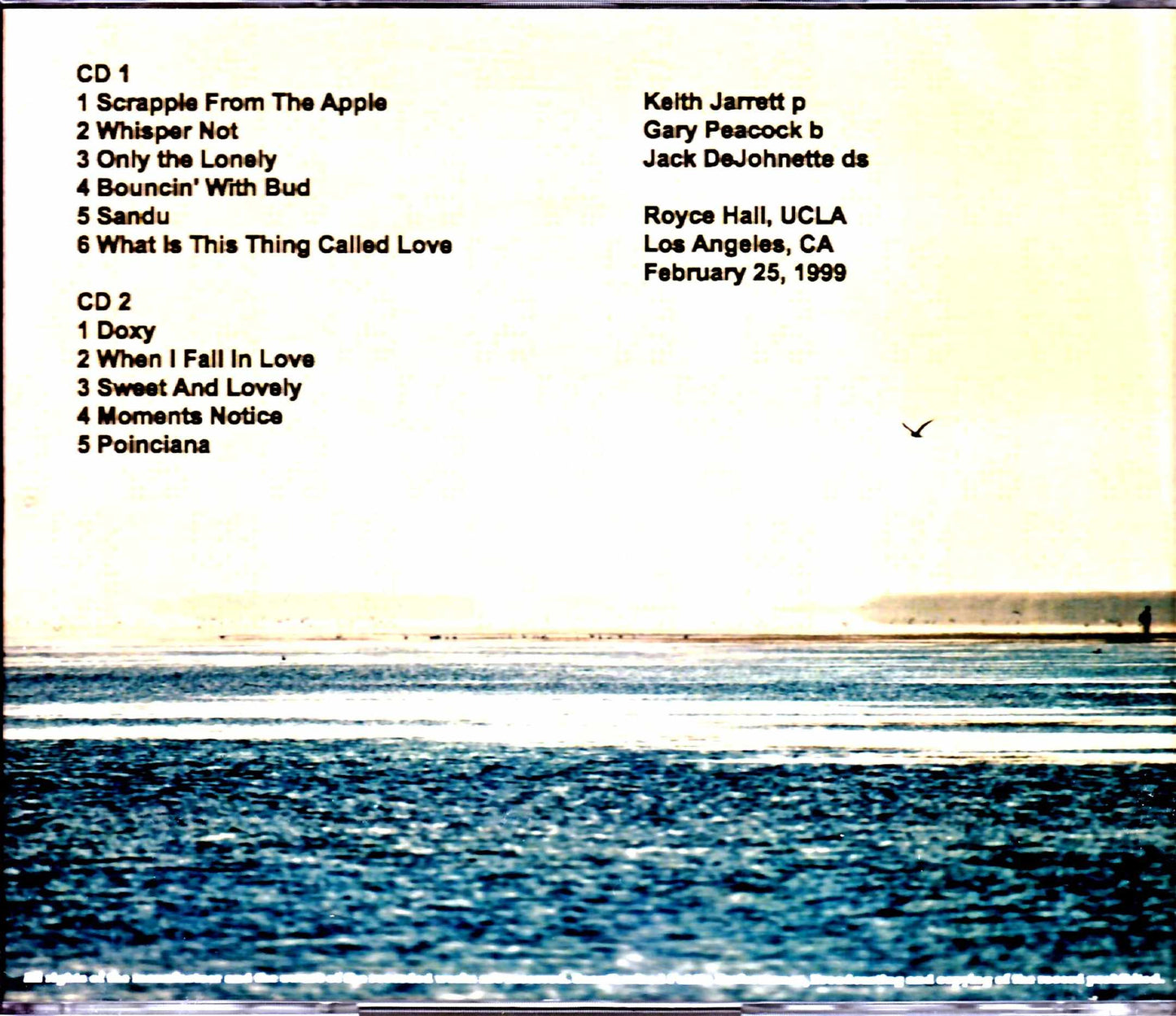 Keith Jarrett Trio/CA,USA 2.25.1999