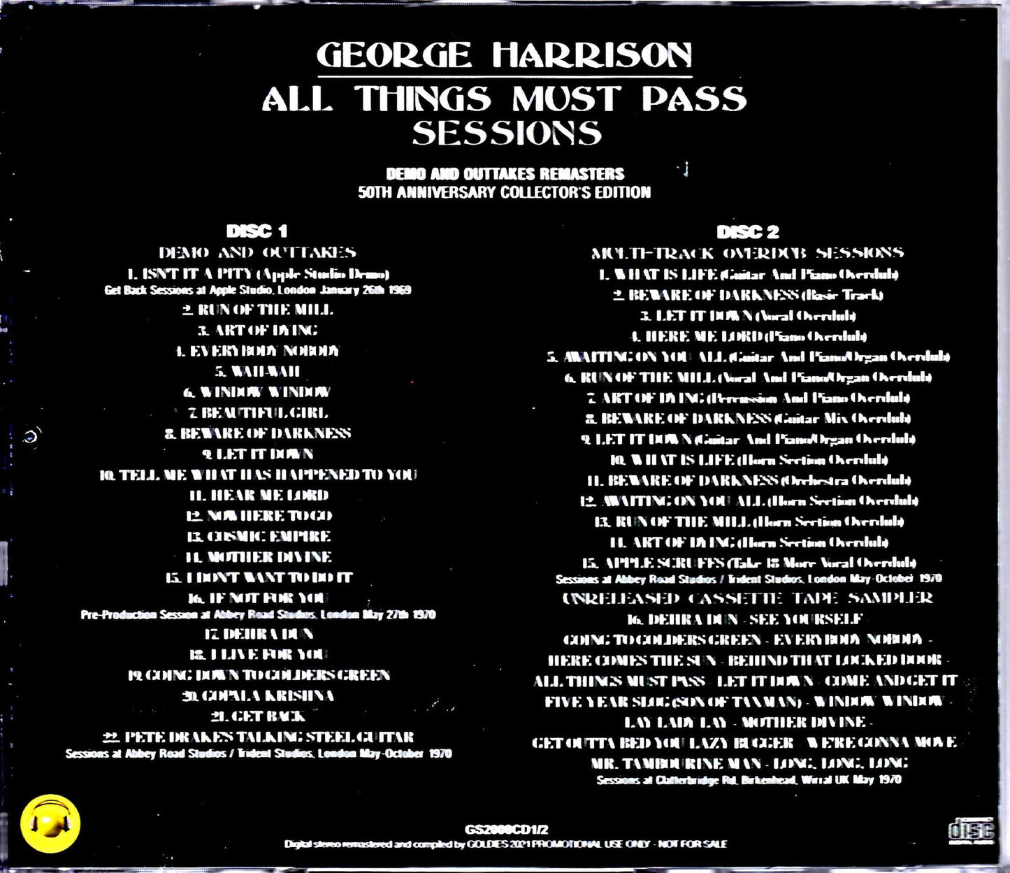 George Harrison/All Things Must Pass Sessions