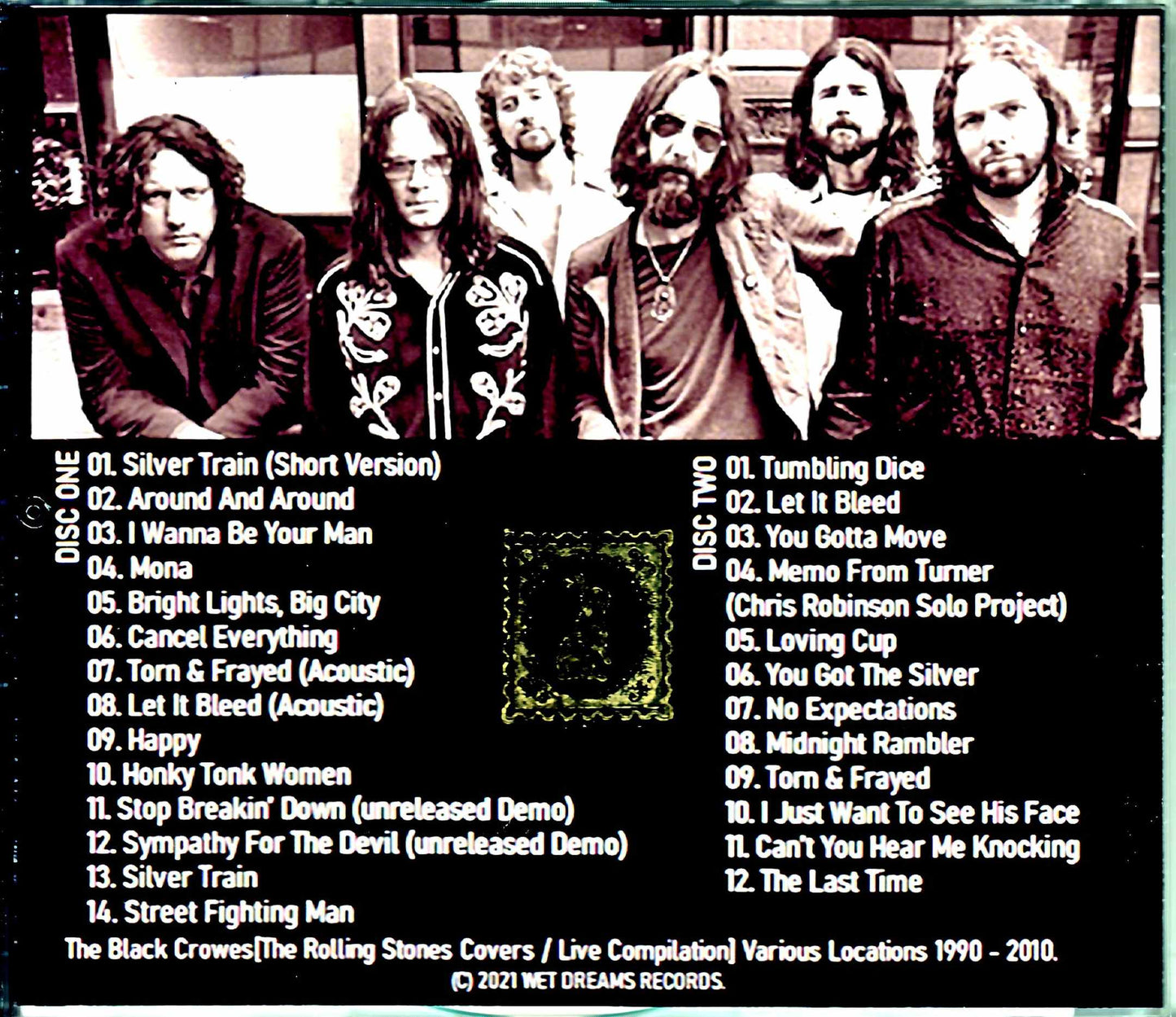 Black Crowes/Stones Cover Live Takes,Studio Session and Demo