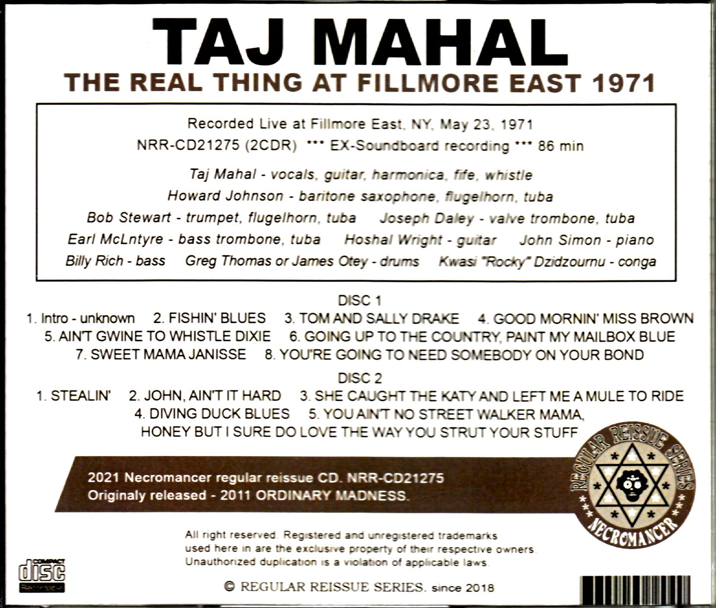 Taj Mahal/NY,USA 1971