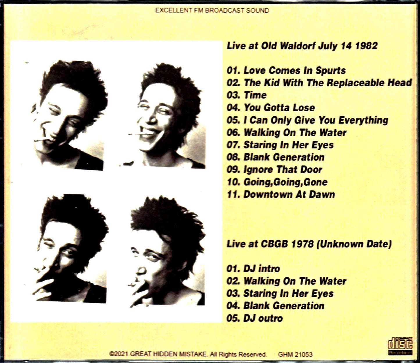 Richard Hell and the Voidoids/CA,USA 1982 & more 24bit Digital Remastered