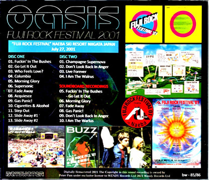 Oasis/Niigata,Japan 2001 Complete