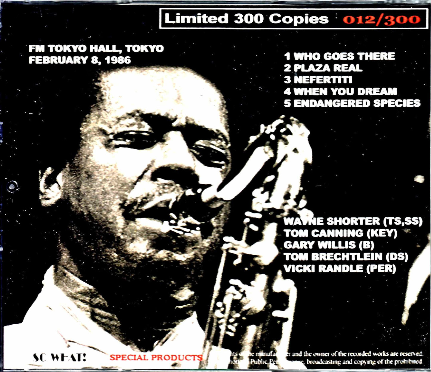 Wayne Shorter Quintet/Tokyo,Japan 1986