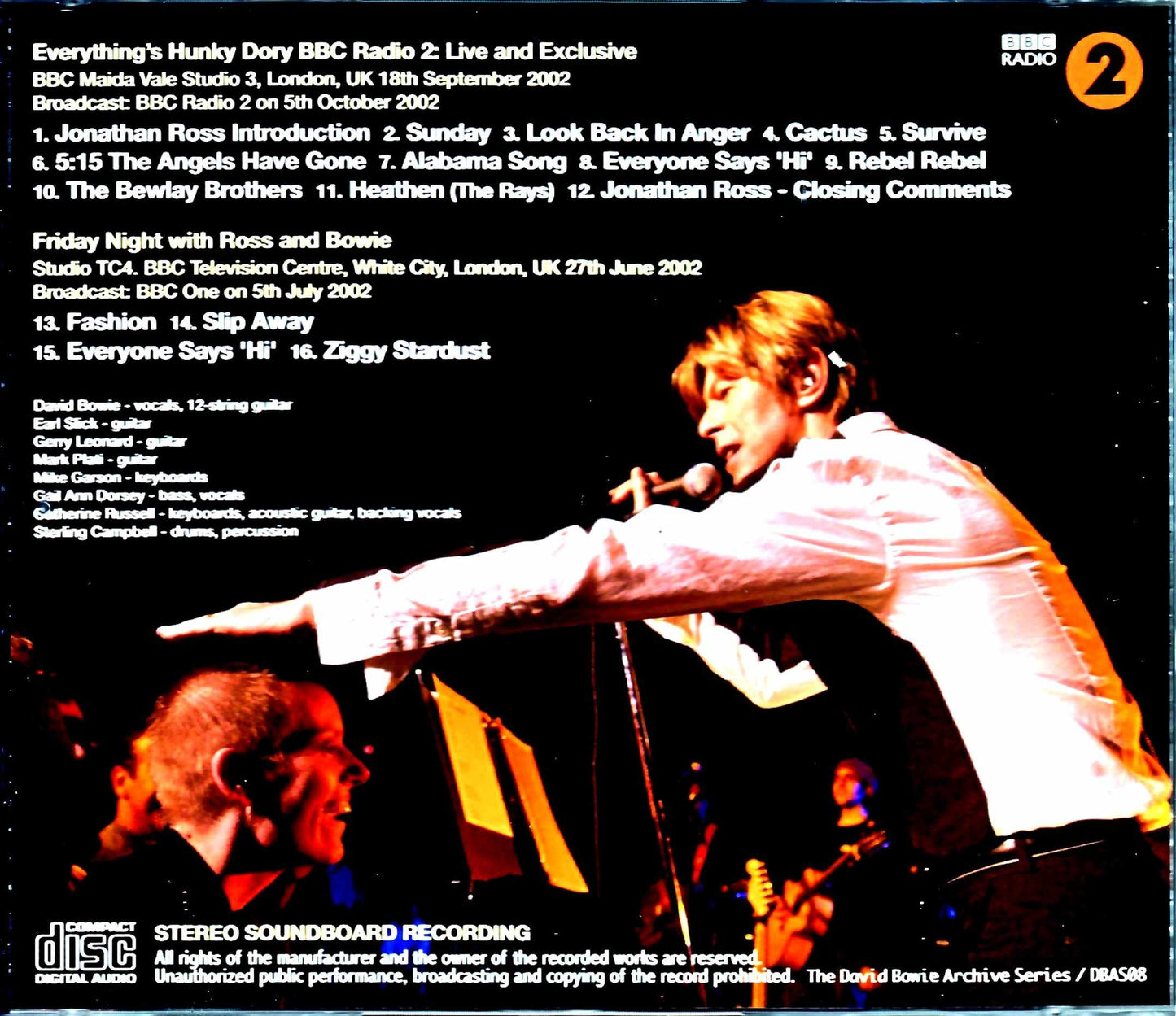 David Bowie/London,UK 2002 FM Master Upgrade