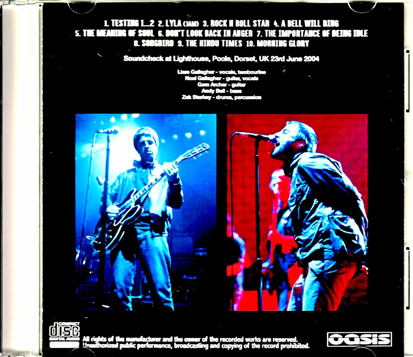 Oasis/UK 2004 Soundcheck