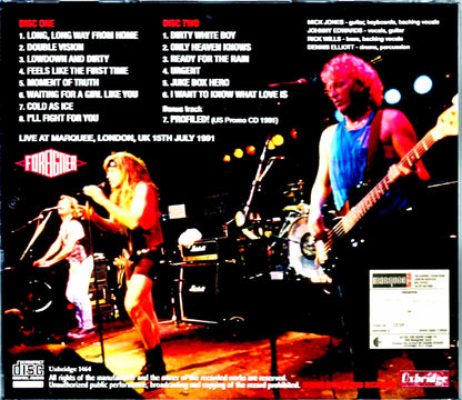 Foreigner/London,UK 1991 & more