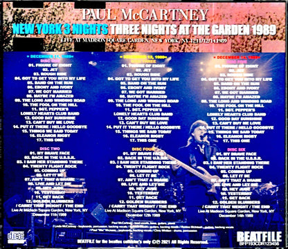 Paul McCartney/NY,USA 1989 3Days Complete