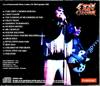 Ozzy Osbourne/London,UK 9.20.1980 New Source & Much Upgrade