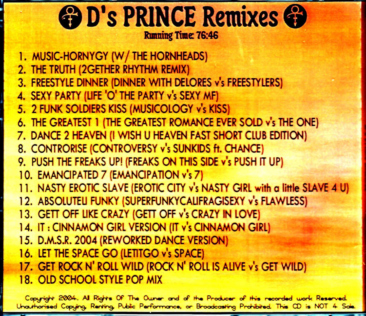 Prince/D's Remixes