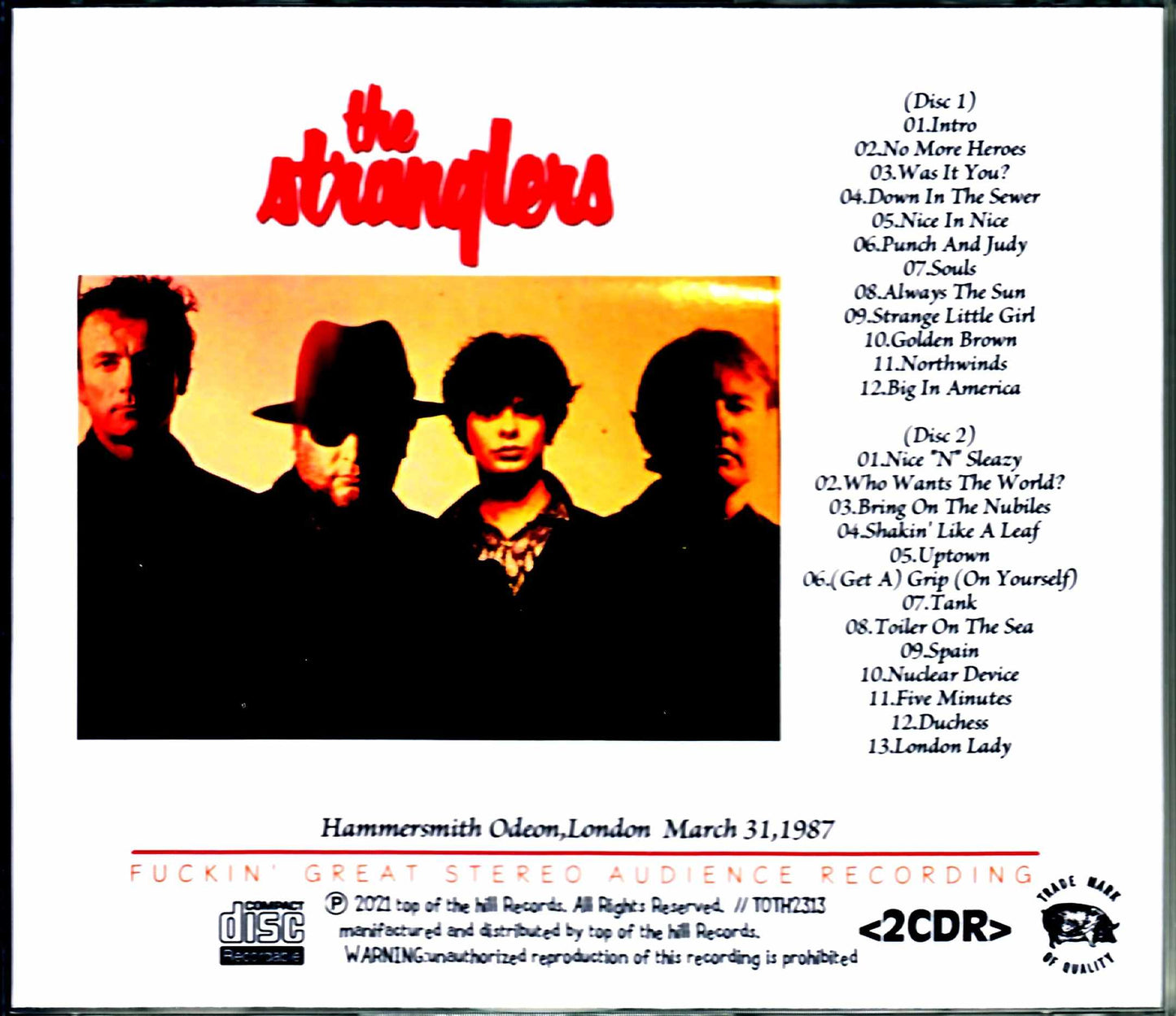 Stranglers/London,UK 3.31.1987