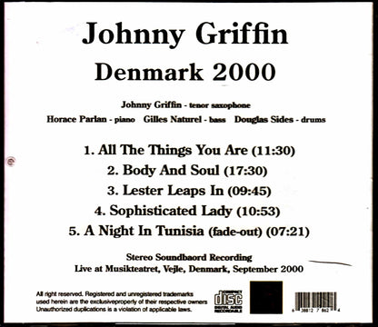 Johnny Griffin, Horace Parlan Trio/Denmark 2000