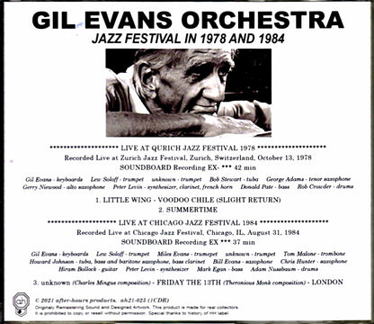 Gil Evans Orchestra/Switzerland 1978 & more