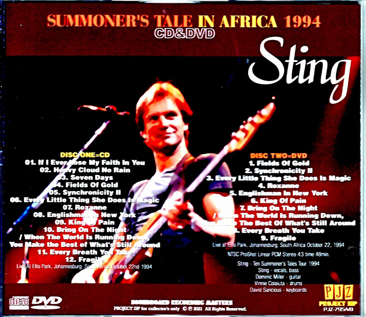 Sting/South Africa 1994 S&V