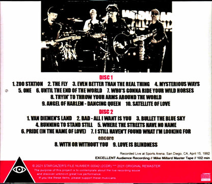 U2/CA,USA 4.15.1992