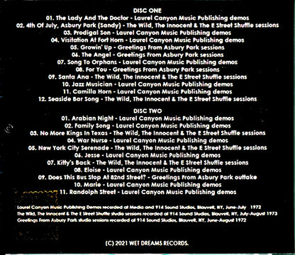 Bruce Springsteen/Early Rare demo Soundboard Track Compile