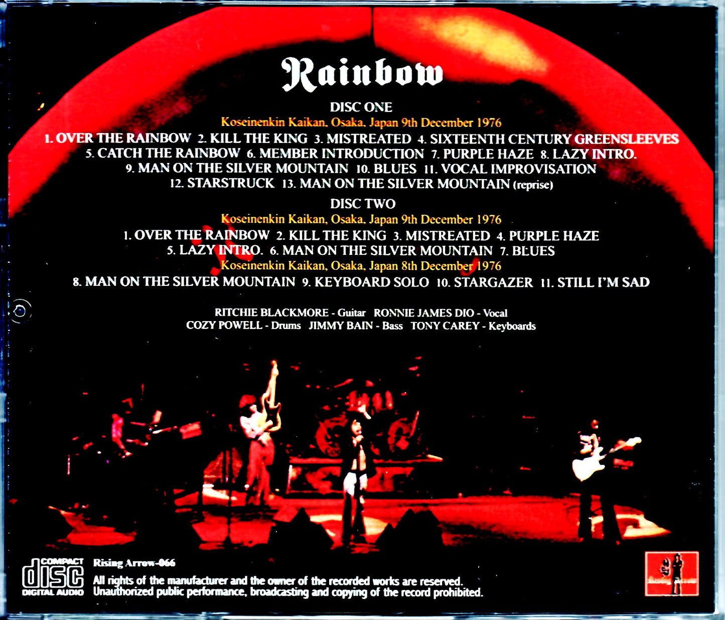 Rainbow/Osaka,Japan 1976 2Days Upgrade