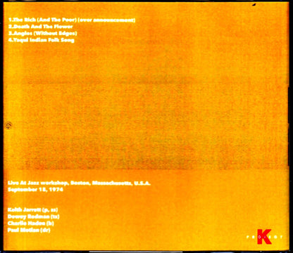 Keith Jarrett Quartet/MA,USA 1974 24bit Remastered