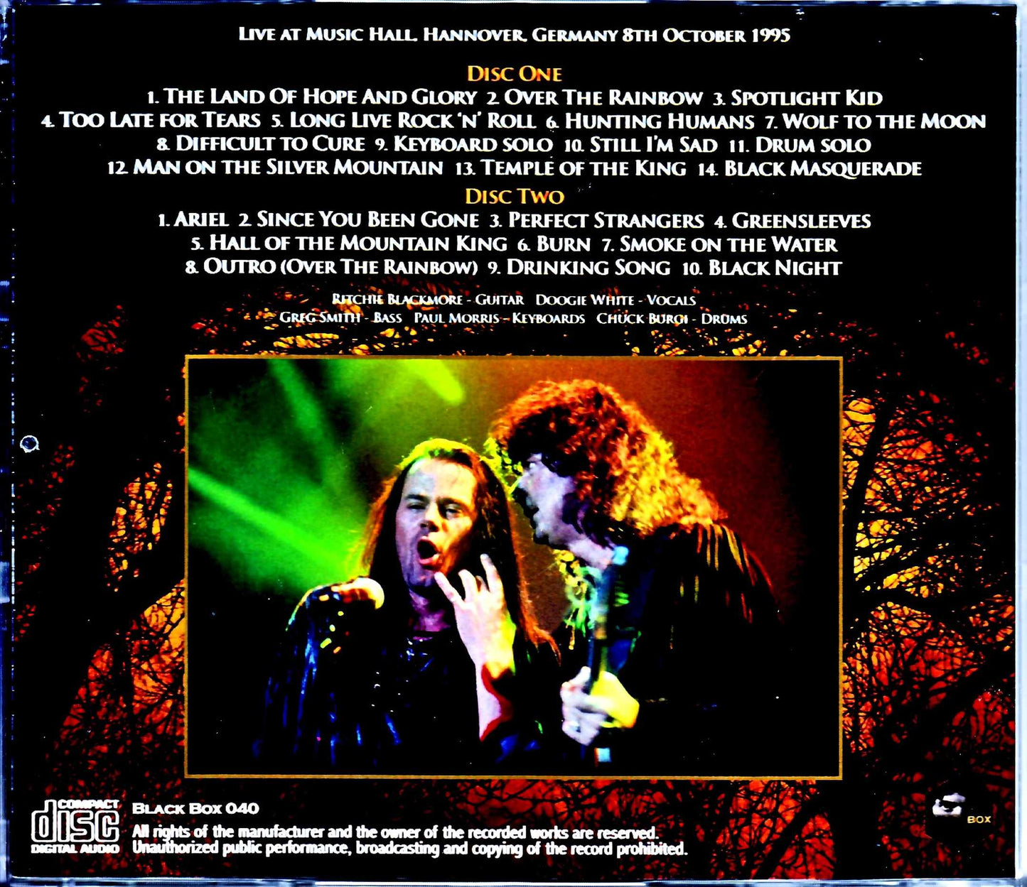 Ritchie Blackmore's Rainbow/Germany 10.8.1995