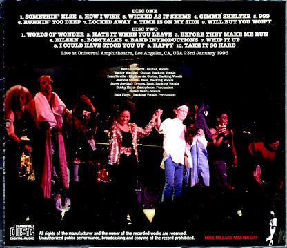 Keith Richards & the X-Pensive Winds/CA,USA 1993 Mike Millard Master DAT