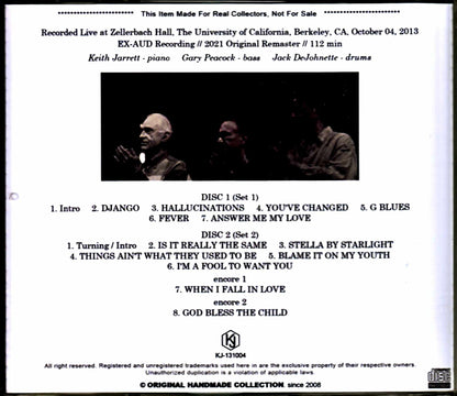 Keith Jarrett Trio/CA,USA 2013