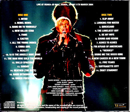 David Bowie/Osaka,Japan 2004 Upgrade