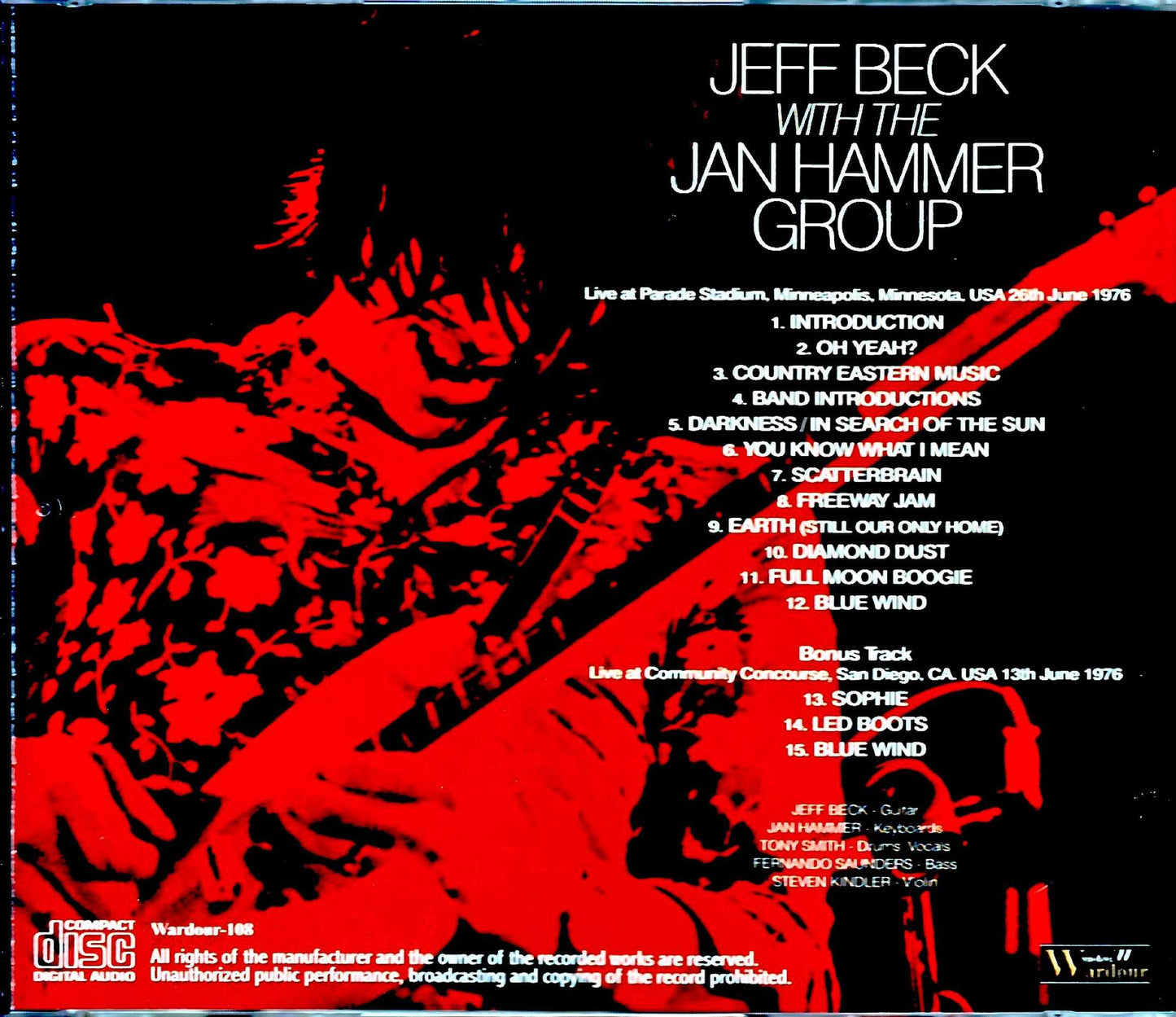 Jeff Beck Jan Hammer Group/MN,USA 1976 & more