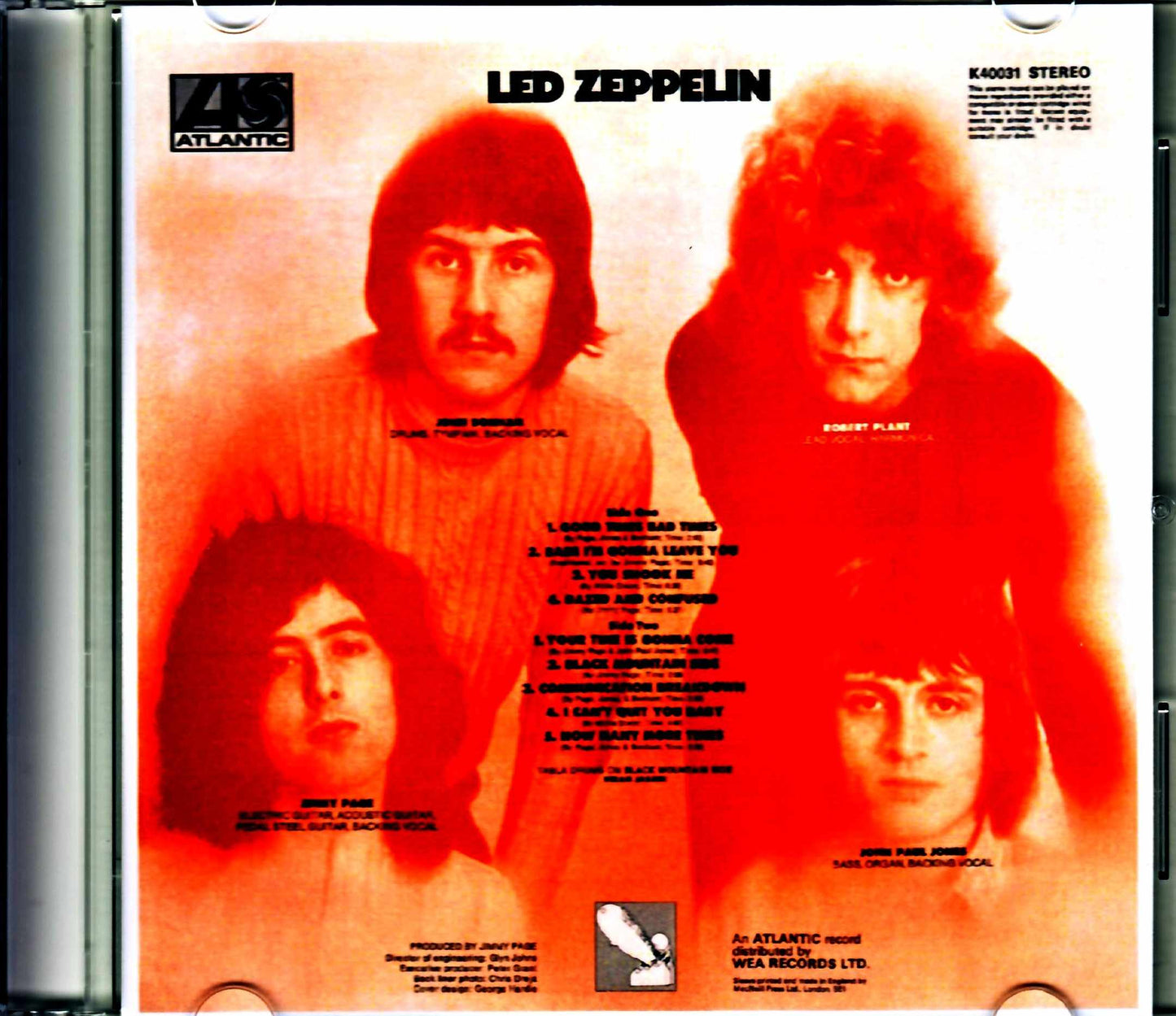 Led Zeppelin/I Atlantic UK LP