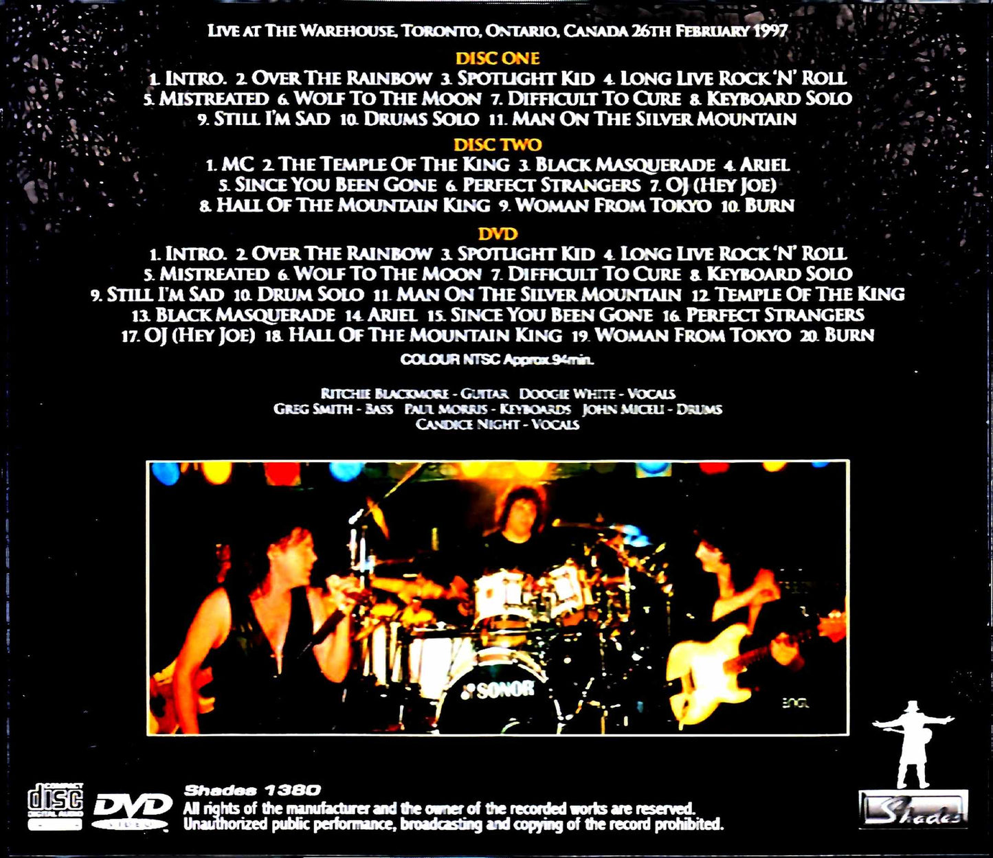 Ritchie Blackmore's Rainbow/Canada 2.26.1997 Complete