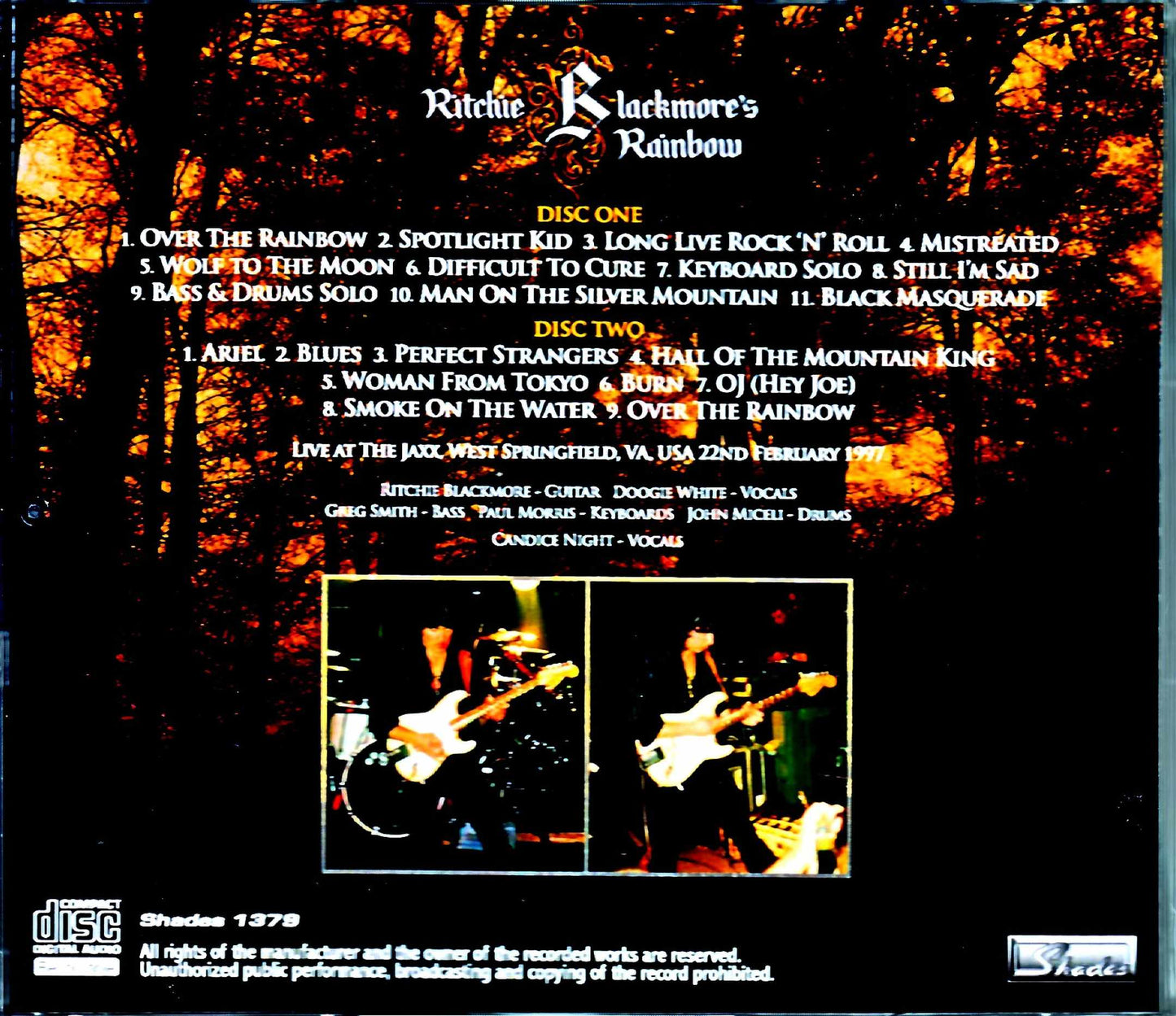 Ritchie Blackmore's Rainbow/VA, USA 1997