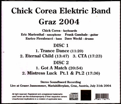 Chick Corea Elektric Band Frank Gambale/Austria 2004