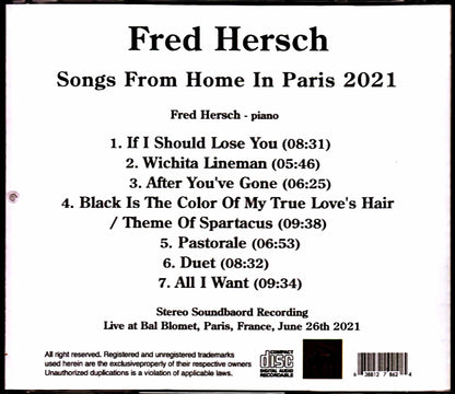 Fred Hersch/France 2021