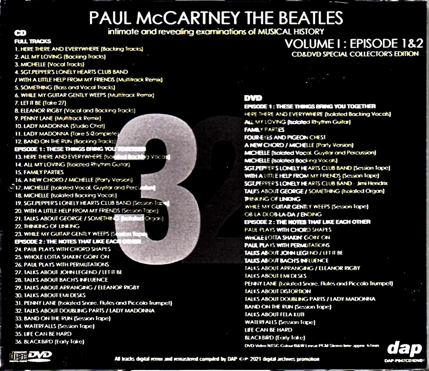 Paul McCartney Beatles/321 Intimate and Revealing of Music History Vol.1