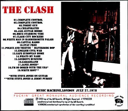 Clash/London,UK 7.27.1978 Complete