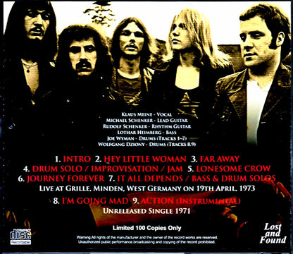 Scorpions Michael Schenker/West Germany 1973 & more