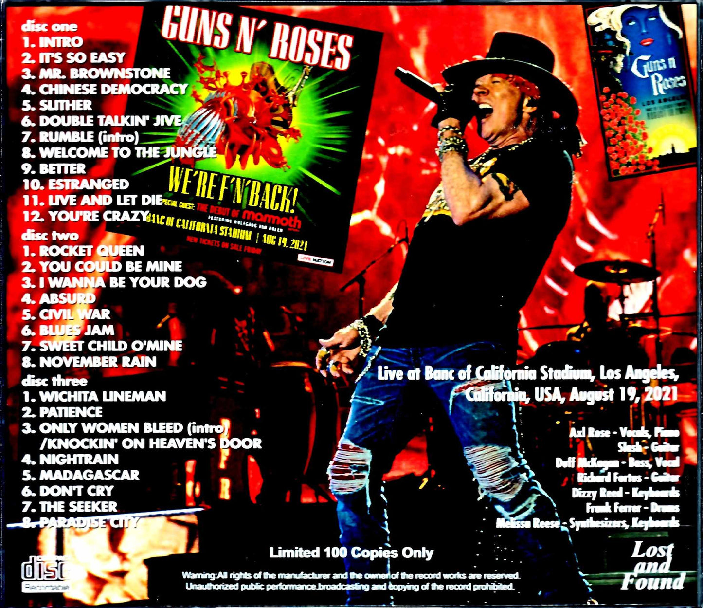 Guns N' Roses/CA,USA 2021 Complete