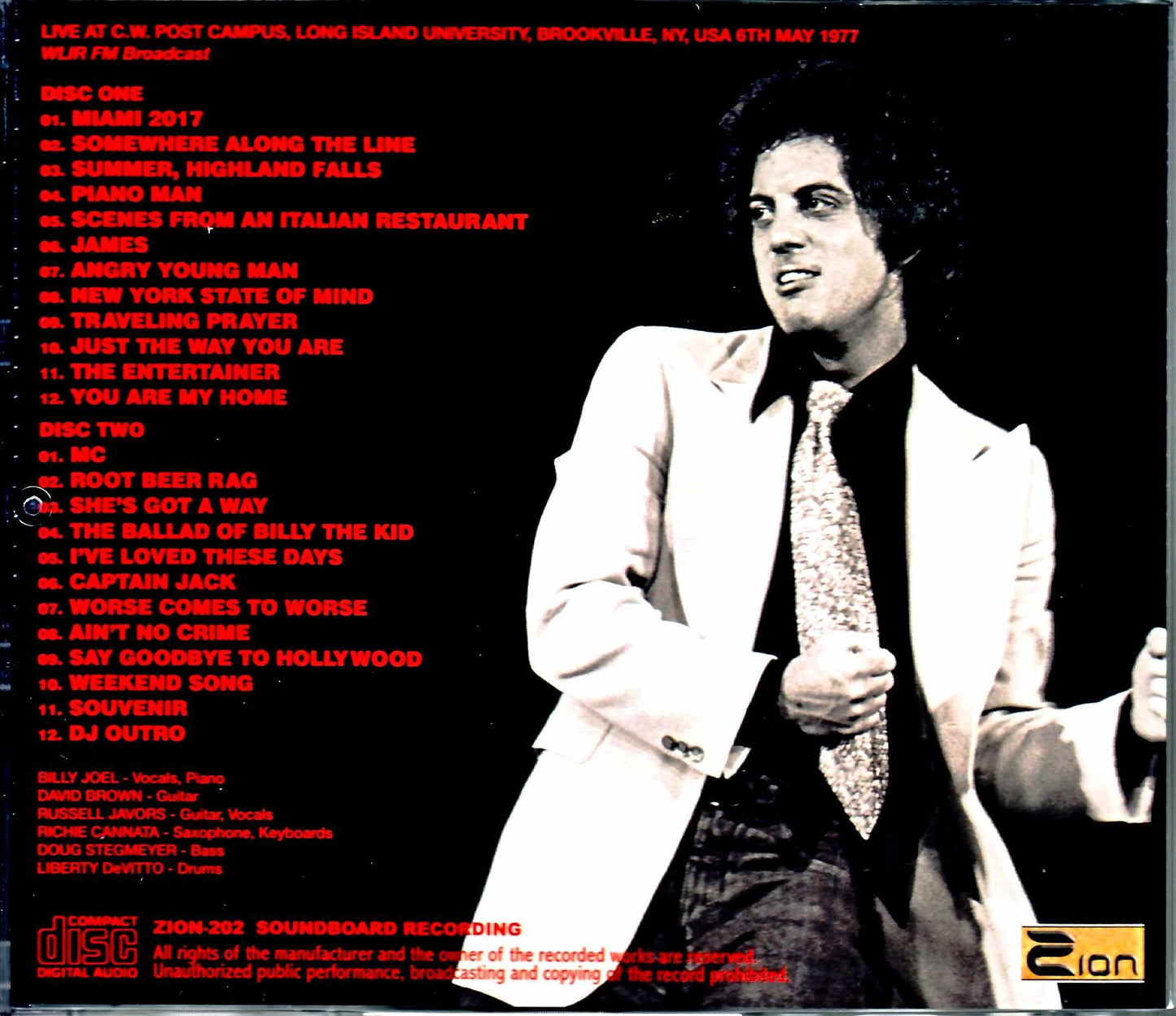 Billy Joel/NY,USA 1977 Upgrade