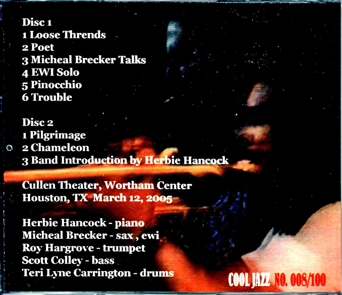 Directions in Music Herbie Hancock,Michael Brecker/TX,USA 2005