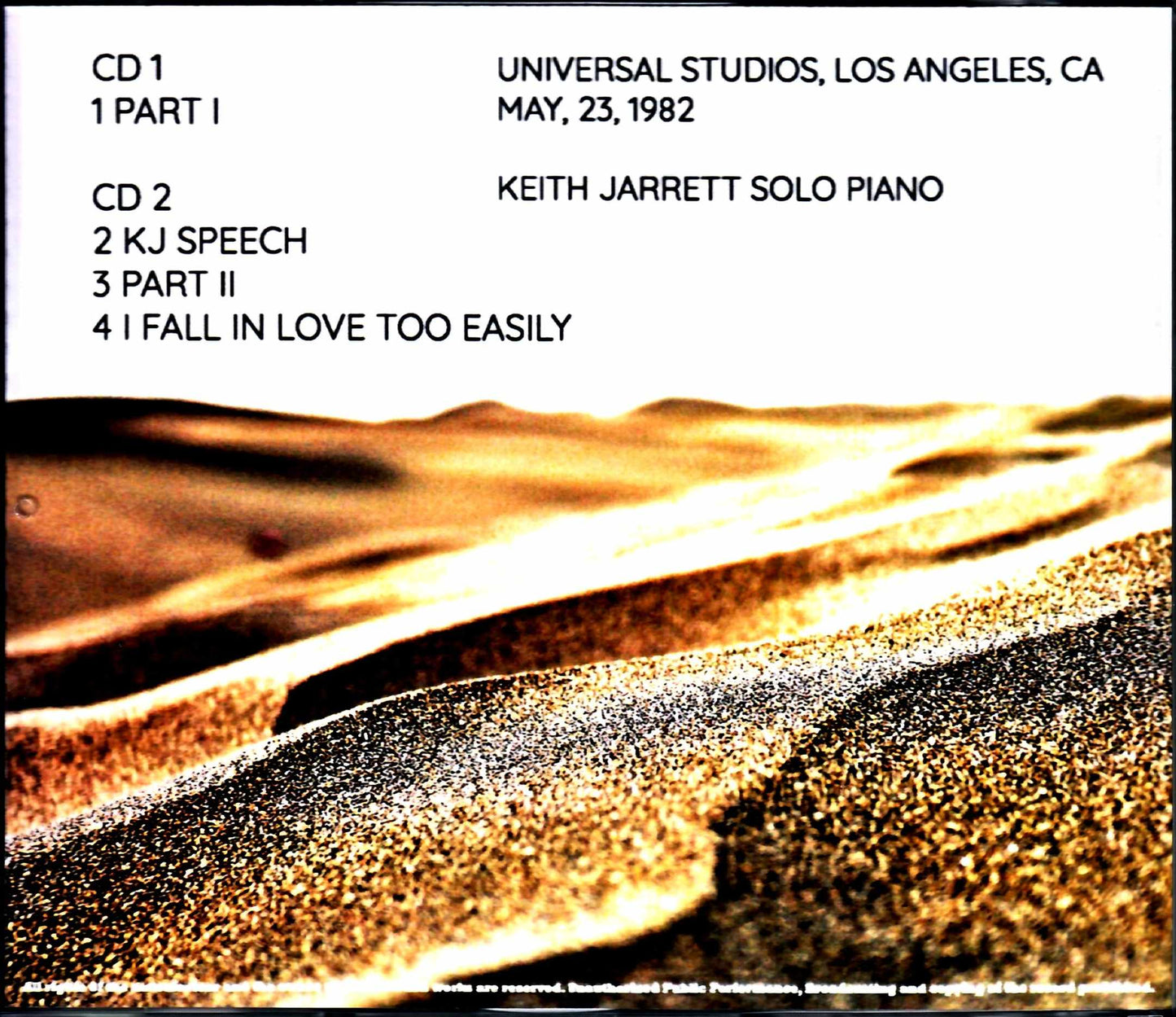 Keith Jarrett/CA,USA 5.23.1982 Complete