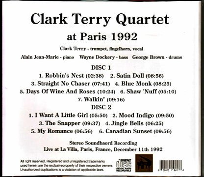 Clark Terry Quartet Alain Jean-Marie/France 1992 Complete