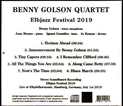 Benny Golson Quartet/Germany 2019