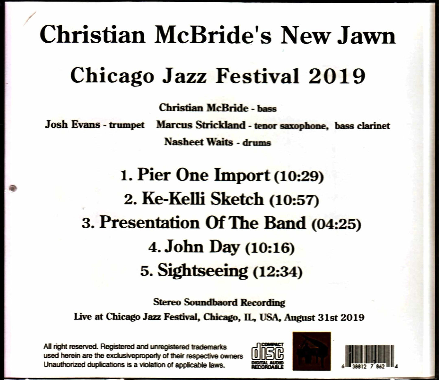 Christian McBride's New Jawn/IL,USA 2019